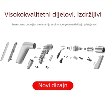 Ručni pištolj za pranje automobila s rotirajućom glavom, višestruki način raspršivanja, visokotlačno čišćenje