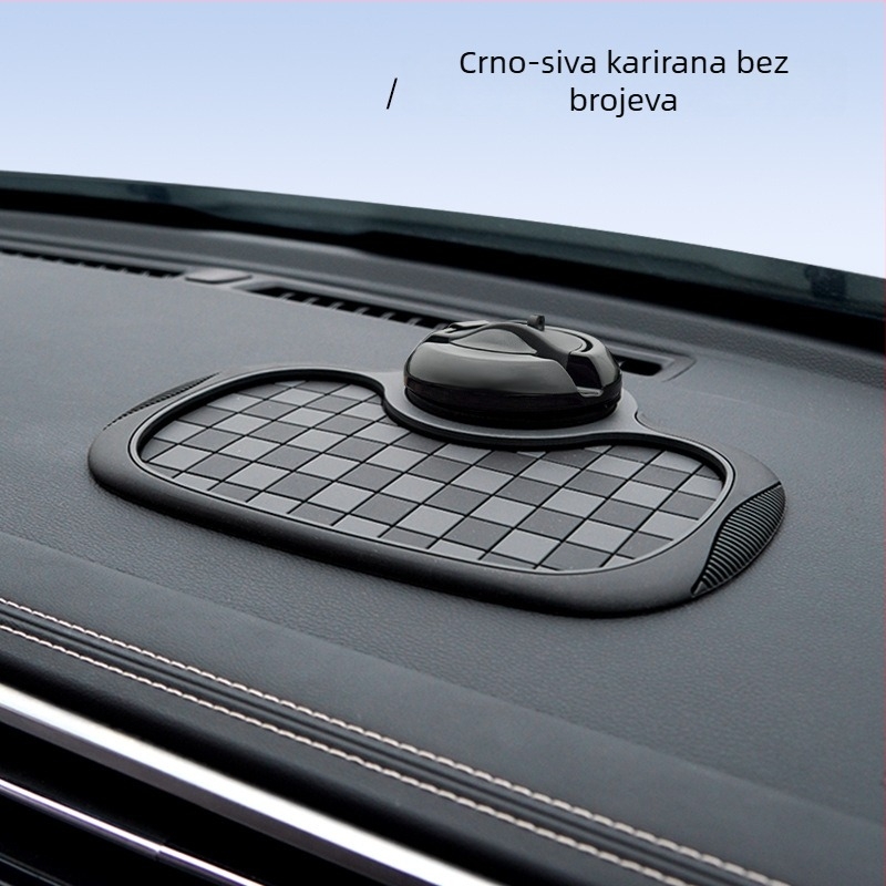 Antislip podloga za ploču automobila s držačem za telefon i skrivenim spremnikom za karticu za parkiranje