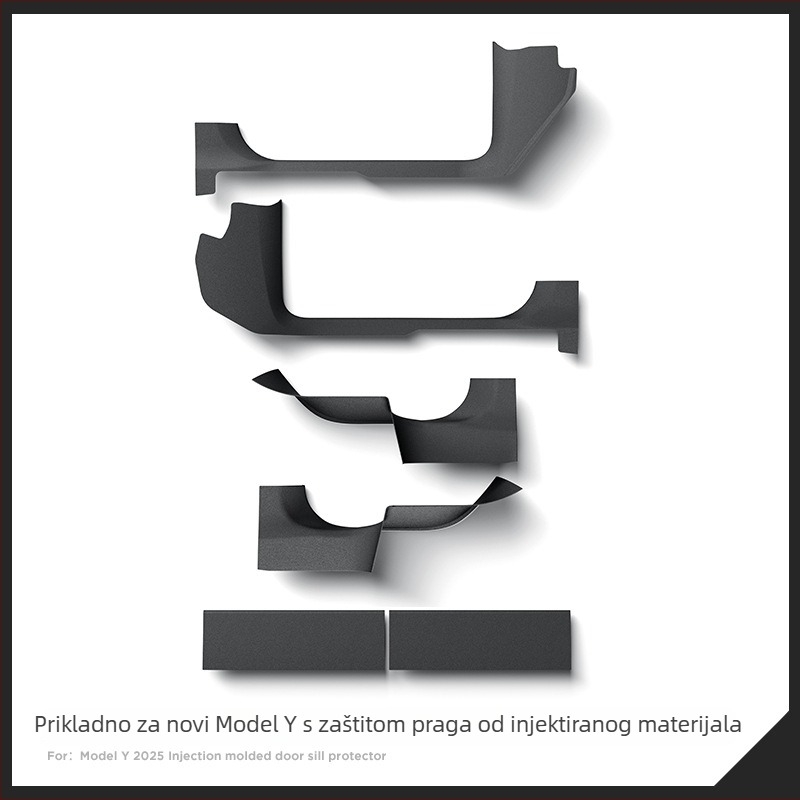 Zunduo Zaštita praga vrata Tesla Model Y s Anti-Kick pedalom za automatski mjenjač