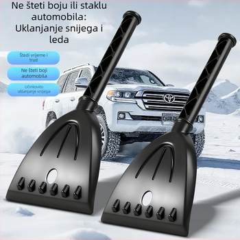 Automobilska lopata za snijeg, ABS materijal, Višefunkcionalna: odmrzavanje stakla, skraper za led, četka za snijeg