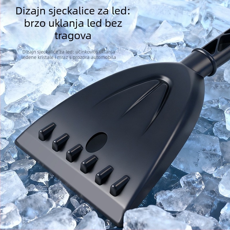 Automobilska lopata za snijeg, ABS materijal, Višefunkcionalna: odmrzavanje stakla, skraper za led, četka za snijeg