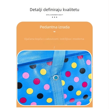 Xinjule Torba za skladištenje deke, kubnog oblika, debela, vodootporna, velika kapaciteta, laminirani netkani materijal