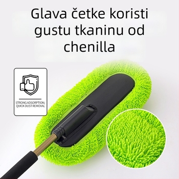 Četka za pranje automobila — mekane dlačice, vlažno i suho korištenje (Materijal: nehrđajući čelik)
