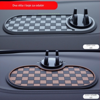Automobilska protuklizna podloga s držačem za telefon na instrumentnoj ploči — višenamjenska ladica za pohranu | Materijal: smola | Marka: Ma lijiang | Lokacija: instrumentna ploča