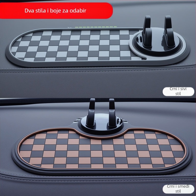 Automobilska protuklizna podloga s držačem za telefon na instrumentnoj ploči — višenamjenska ladica za pohranu | Materijal: smola | Marka: Ma lijiang | Lokacija: instrumentna ploča