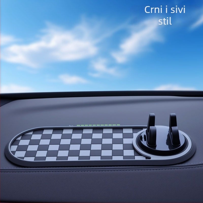 Automobilska protuklizna podloga s držačem za telefon na instrumentnoj ploči — višenamjenska ladica za pohranu | Materijal: smola | Marka: Ma lijiang | Lokacija: instrumentna ploča