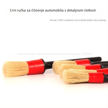 Detaljna četka s vlaknima za unutarnje dijelove automobila, čišćenje rubova i šavova | materijal: plastika + vlakna; marka: AUTO TIGER; model: Detail brush; vrsta: četka