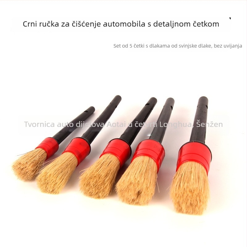 Detaljna četka s vlaknima za unutarnje dijelove automobila, čišćenje rubova i šavova | materijal: plastika + vlakna; marka: AUTO TIGER; model: Detail brush; vrsta: četka