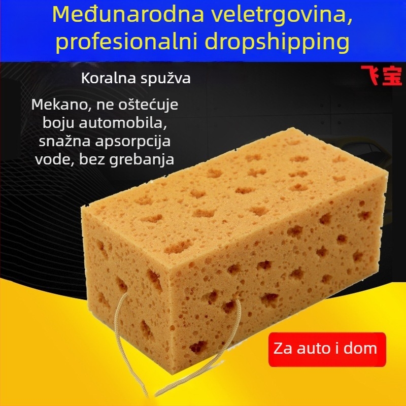 Spužva za pranje automobila s honeycomb strukturom, porozni poliesterski materijal, spužva za čišćenje automobila