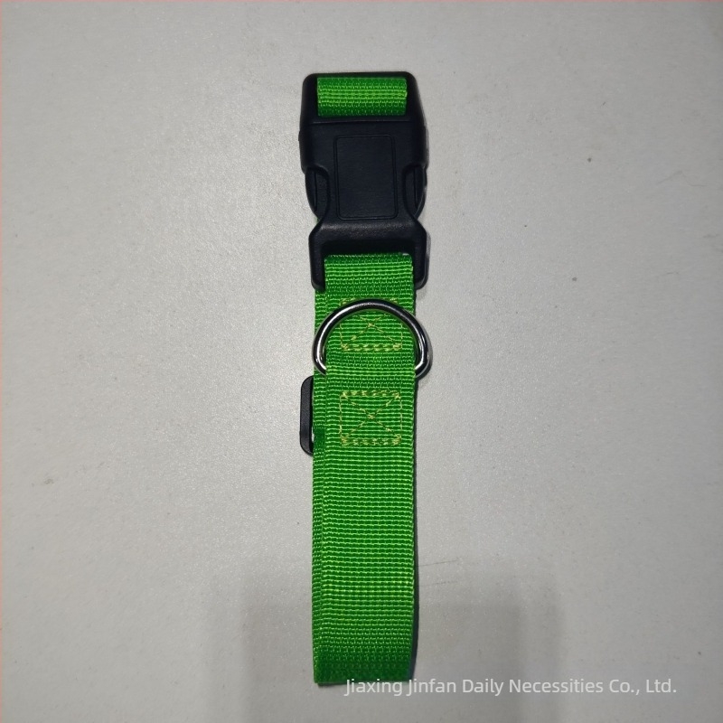 Set ogrlice i povodca za pse - najlon, monohromatski uzorak, ležerni stil, Jinfan