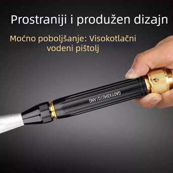 Pistolj za Pranje Automobila za Kućnu Upotrebu — Pagoda Tip, ABS Tijelo, Podešiva Mlaznica, Maksimalni Tlak 10, Ulazna Temperatura Vode 20