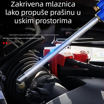 Pistolj za čišćenje motora s dugom mlaznicom, bakrena glava, ručka od lijevanog aluminija, domet raspršivanja 0,15 m, srednji tlak