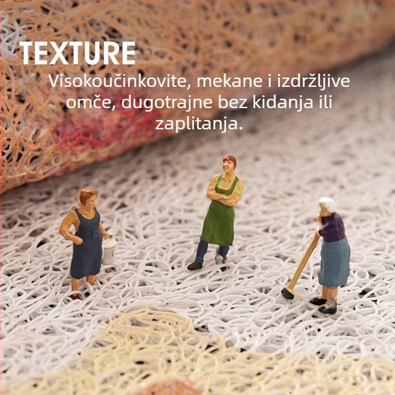 Ulazna prostirka s motivom psa u linijskom stilu, otporna, prilagodljiva veličini, žičane petlje, otporna na prljavštinu, periva, crvena