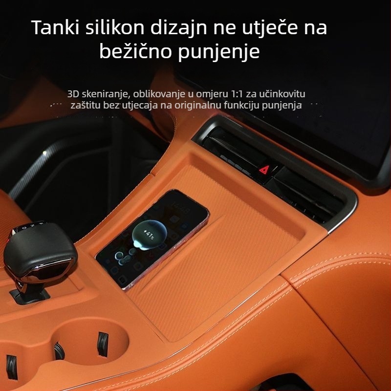 Bežični silikonski podložak za unutrašnjost automobila - protiv klizanja, otporan na prašinu, apsorpcija udaraca