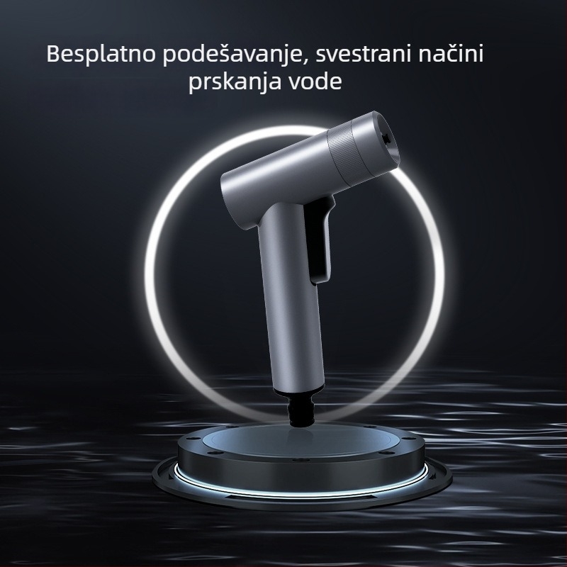 Visokotlačna pištoljica za pranje automobila, tijelo od legure, model DL882055, ručka s prstnim okidačem, tip mlaza: stupac vode, tuš, ventilator