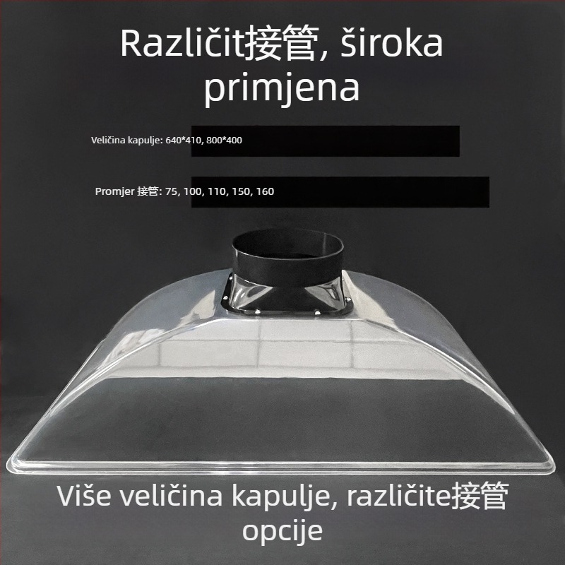 Isušni kapak za moksibuziju i zavarivanje | protok zraka 50 m3/h, buka <36 dB, napajanje AC | Marka Nine-leaf wind | Model Moxibustion solder exhaust hood