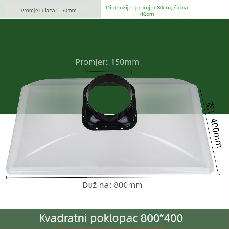 Isušni kapak za moksibuziju i zavarivanje | protok zraka 50 m3/h, buka <36 dB, napajanje AC | Marka Nine-leaf wind | Model Moxibustion solder exhaust hood