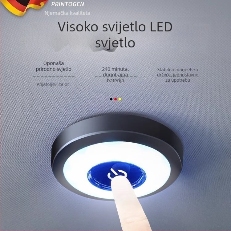 LED stropno svjetlo automobila, model Car Reading Light, plastična konstrukcija, univerzalna kompatibilnost, mogućnost prilagodbe.