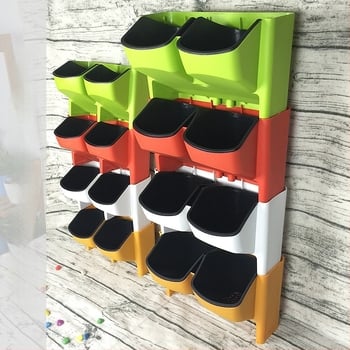 Vertikalni zidni plastični lonci za balkon, sadnja jagoda i povrća, zidni set