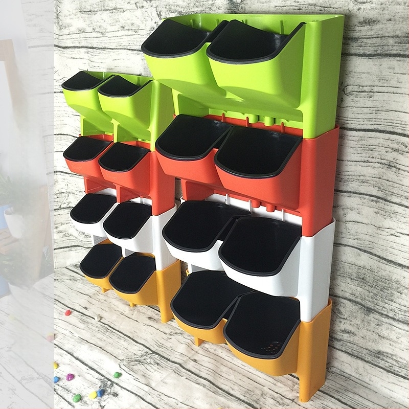 Vertikalni zidni plastični lonci za balkon, sadnja jagoda i povrća, zidni set