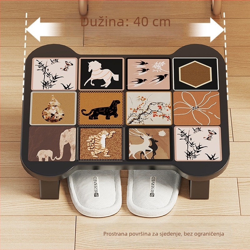 Podloga za stopala za uredsku radnu postaju, moderne minimalistički dizajn, konstrukcija od guste ploče i drvenim jezgramom (Model 2236199459588147840)