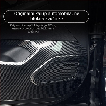 Unutarnje zaštitne naljepnice za panel vrata za BMW 5 Series (2024–2025), karbonski uzorak