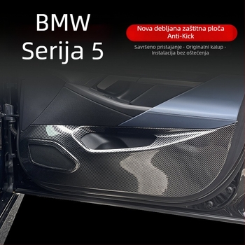 Unutarnje zaštitne naljepnice za panel vrata za BMW 5 Series (2024–2025), karbonski uzorak