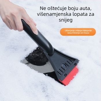 Automobilska lopata za snijeg – višenamjenski škrabac za led, plastični alat za uklanjanje snijega, prilagodljiv dizajn