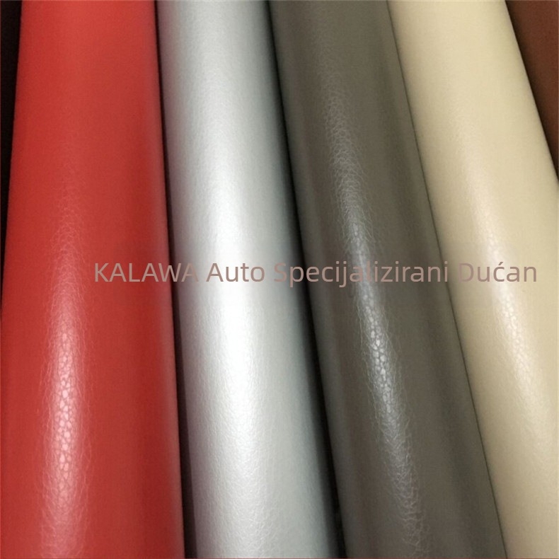 KALAWA PVC kožnog uzorka unutarnja naljepnica automobila za instrument ploču, lijepljenje