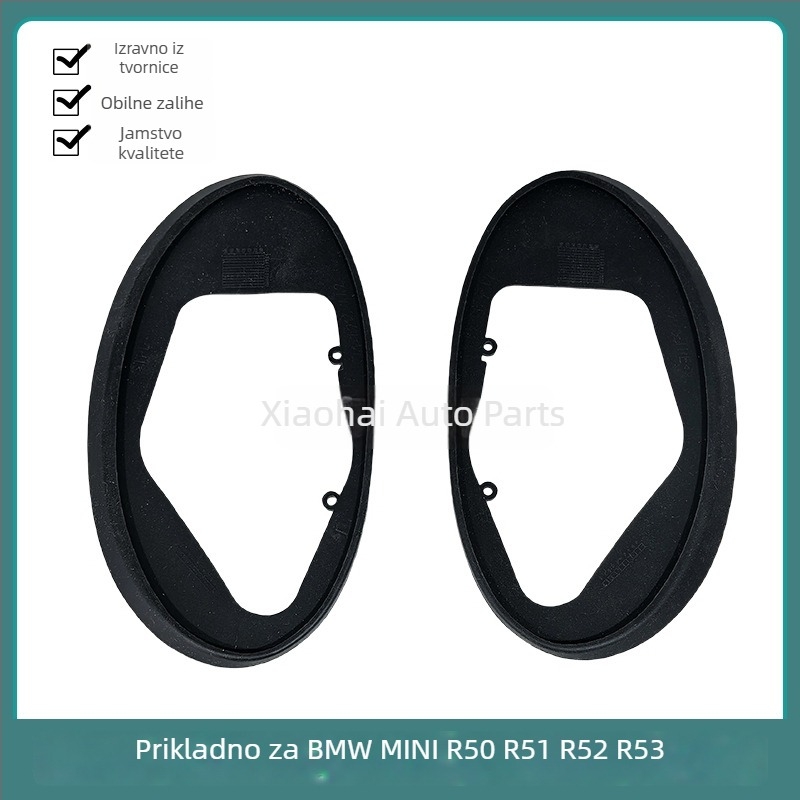 Gumeno brtvljenje za ogledalo MINI, kompatibilno s modelima R50, R52, R53, R55, R56, R57, R58, R59, R60, R61, materijal: prirodna guma