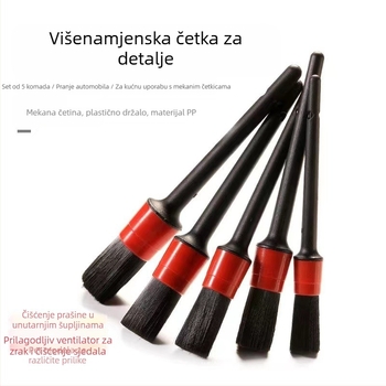 Petodijelni set za čišćenje otvora za zrak automobila – mekana plastična četka za mokro i suho čišćenje; Northwest; mogućnost privatne oznake