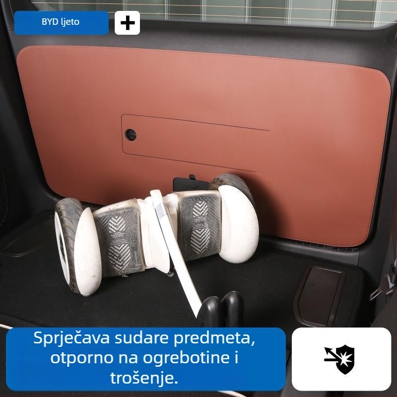 BYD zaštitna podloga za prtljažnik, koža, zaštita od udaraca nogom, model 54646456