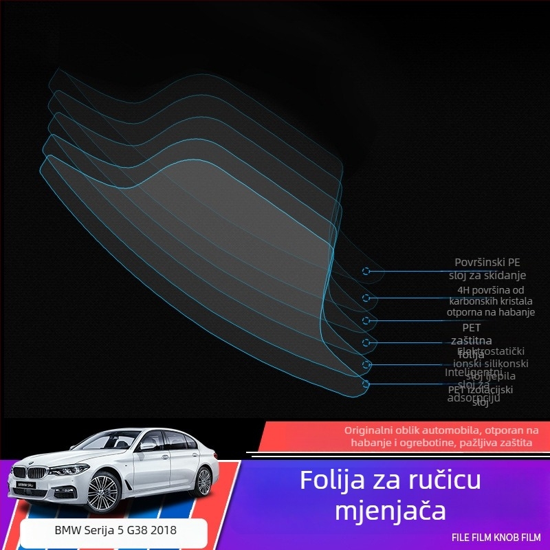 Zaštitni film za ručicu mjenjača BMW Serije 5