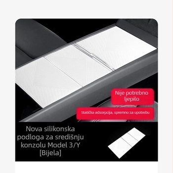 Silikonska zaštitna podloga za središnju konzolu Tesla Model Y/YL i Model 3 — unutarnja zaštita