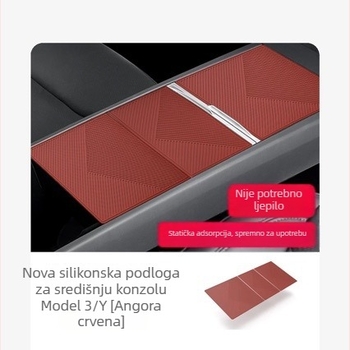 Silikonska zaštitna podloga za središnju konzolu Tesla Model Y/YL i Model 3 — unutarnja zaštita