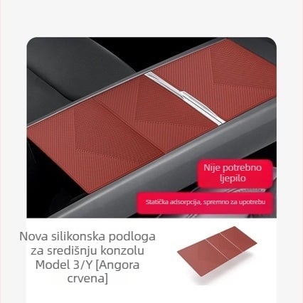 Silikonska zaštitna podloga za središnju konzolu Tesla Model Y/YL i Model 3 — unutarnja zaštita