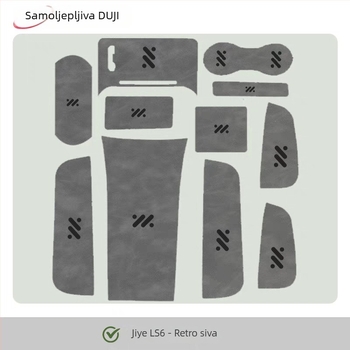 Zaštitna folija za LS6 središnju konzolu, karbonska tekstura, otporna na habanje i ogrebotine; Model 18; Materijal: Koža; Tisak logotipa: Da; Prilagodba: Da