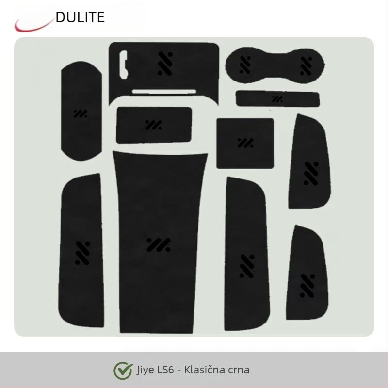 Zaštitna folija za LS6 središnju konzolu, karbonska tekstura, otporna na habanje i ogrebotine; Model 18; Materijal: Koža; Tisak logotipa: Da; Prilagodba: Da