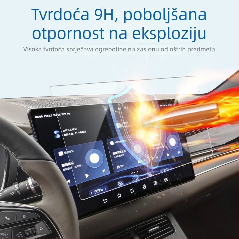 BYD Han 9 Film protiv odsjaja za središnji zaslon, 15,6 inča, mekani film, protiv plavog svjetla i anti-refleks