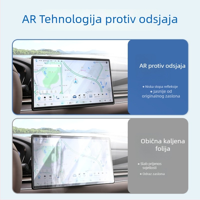 BYD Han 9 Film protiv odsjaja za središnji zaslon, 15,6 inča, mekani film, protiv plavog svjetla i anti-refleks