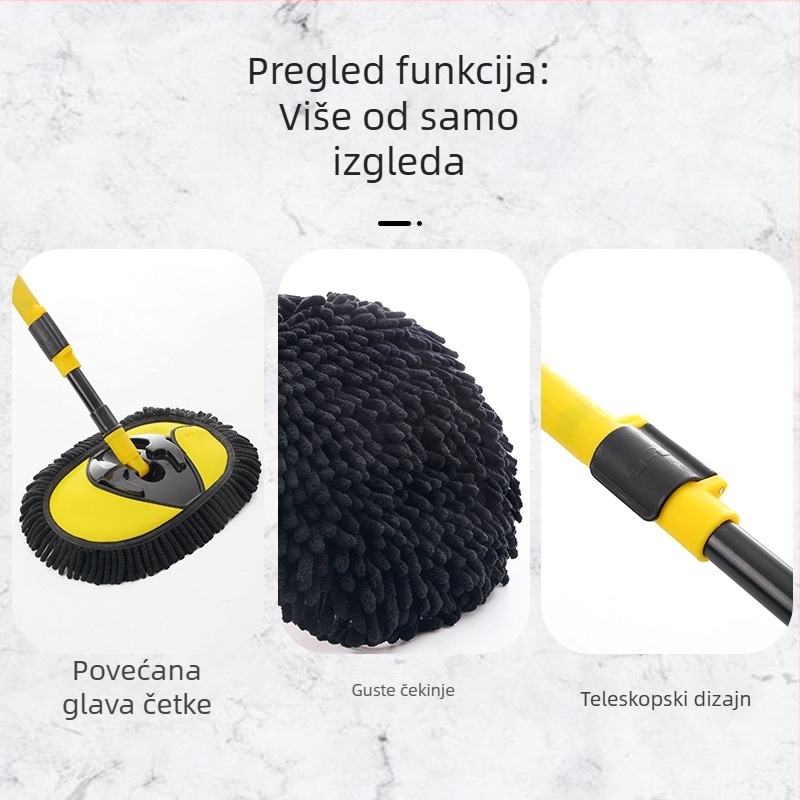 Mop za pranje automobila s mekanim vlaknima, četka za prašinu bez ogrebotina na boji – komplet alata za čišćenje automobila