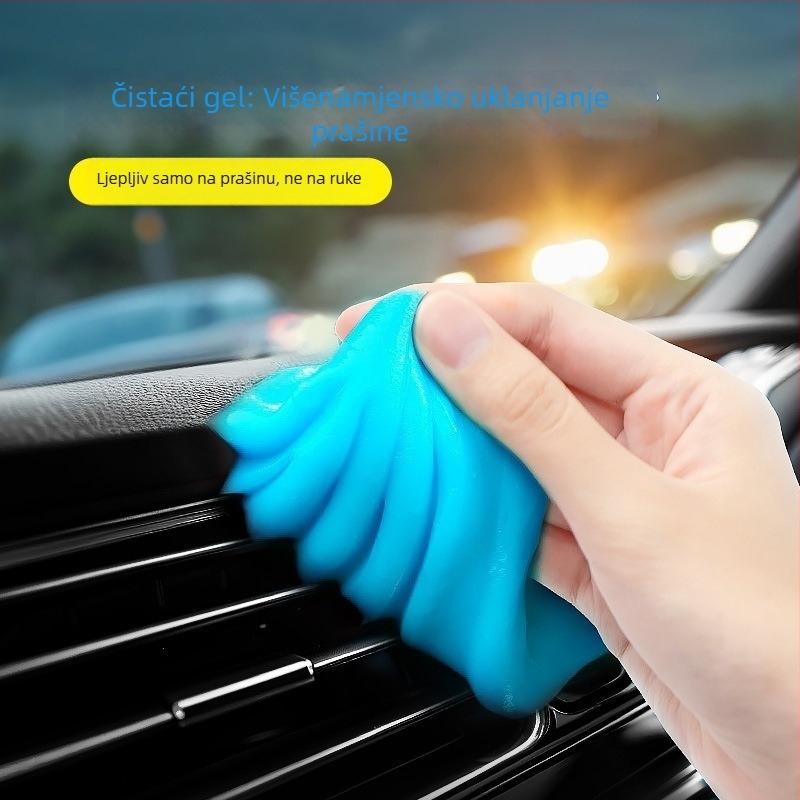 Gel za čišćenje tipkovnice – mekan gel s kristalnom teksturom za uklanjanje prašine iz teško dostupnih kutova, za auto i dom.