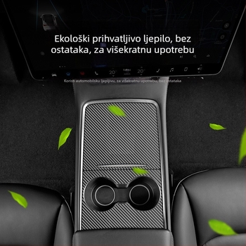 Tesla Model Y i Model 3 središnja konzola zaštitni film naljepnica za unutarnju modifikaciju, materijal: naljepnica, bez prilagodbe