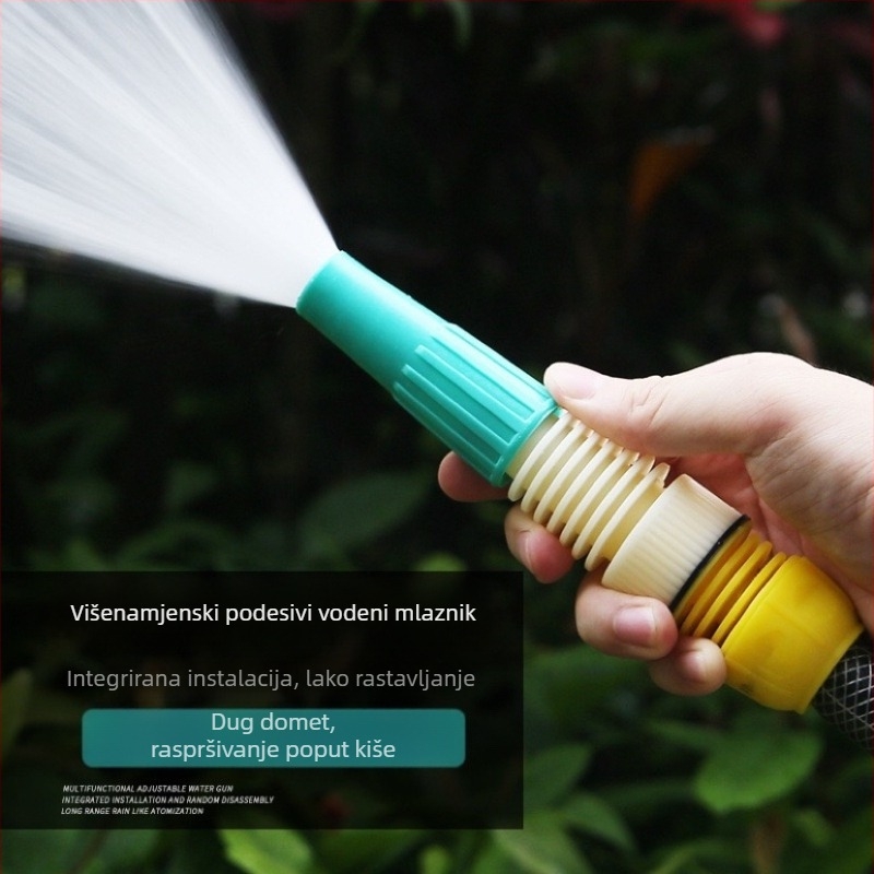 Vrtni prskalica za navodnjavanje – glava crijeva i vodena pištolj za navodnjavanje vrta i povrća (Šifra proizvoda: Al891865519567; spojka crijeva; glava raspršivača; vodeni pištolj)