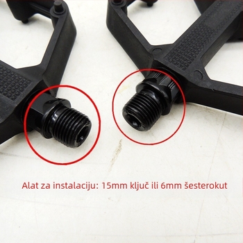 Pedal za planinski bicikl s podmazanim ležajevima NL333, visokokvalitetni najlon QT