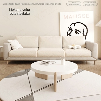 Navlaka za jastuk kauča, poliester, kompatibilno s modularnim kaučima, jednostavan stil, tip navlake