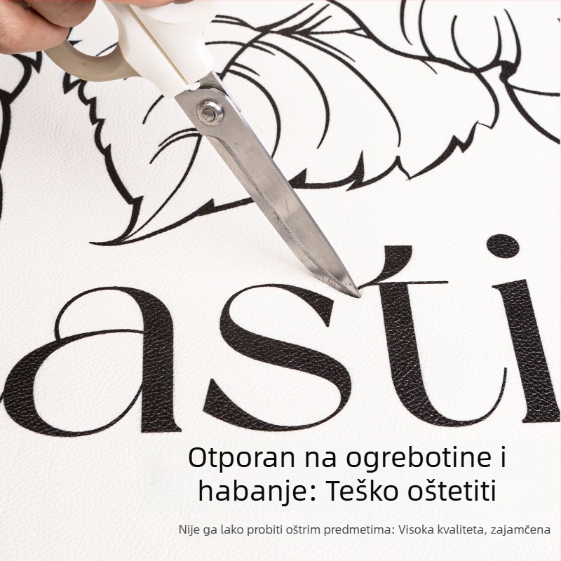 PVC kožna ulazna prostirka, briše se krpom, protuklizna, može se rezati po veličini, kvadratnog oblika, geometrijski uzorak s biljem