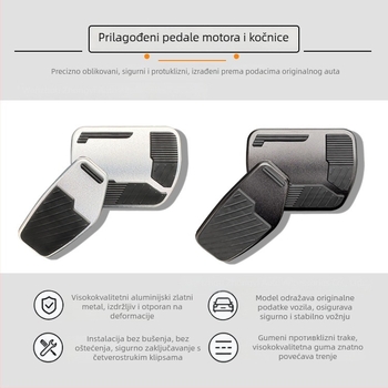 Set papučica od aluminijske legure za ubrzavanje i kočenje – protuklizno unutarnje poboljšanje za X-Trail, Qashqai, Sylphy