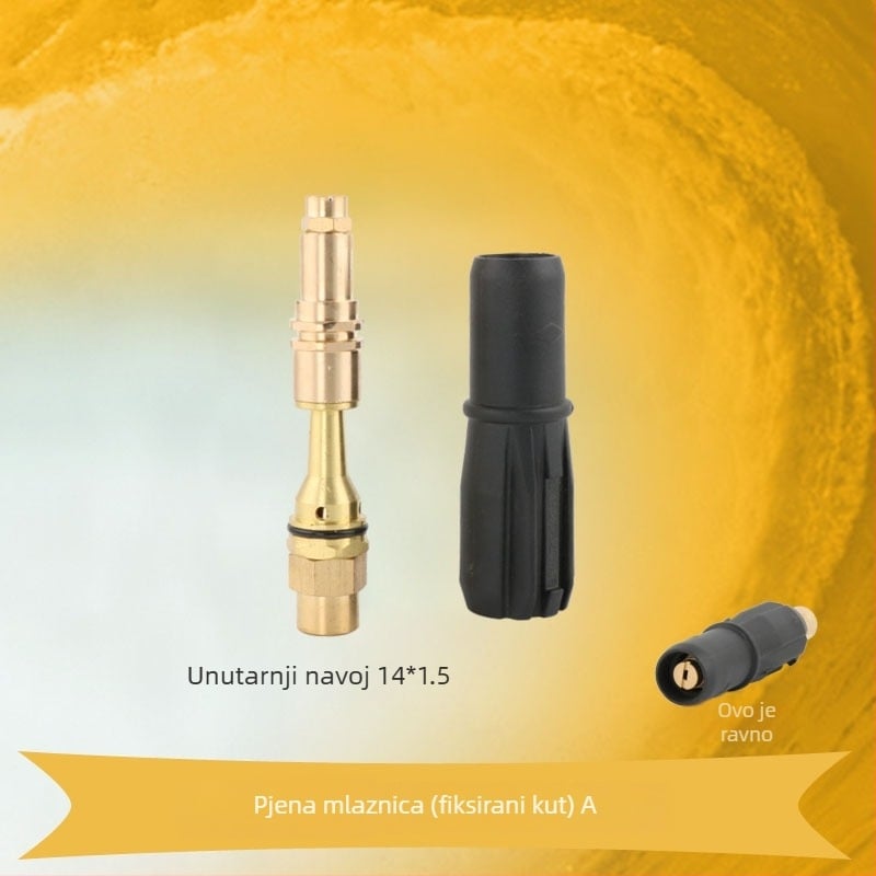 Pištolj za pjenu s M14 sučeljem, visokotlačna glava pjene, bakar-plastična konstrukcija, težina 0,35 kg