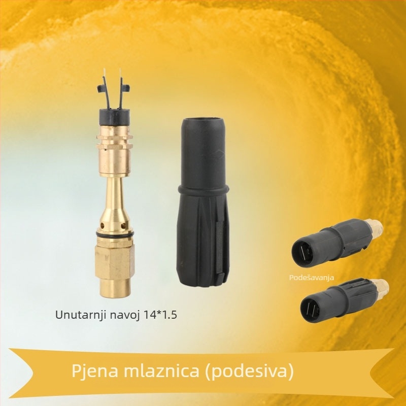 Pištolj za pjenu s M14 sučeljem, visokotlačna glava pjene, bakar-plastična konstrukcija, težina 0,35 kg